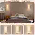 Battery Operated Wall Sconce: Wireless Wall Sconces Set of Two Magnetic Wall Lamp Rechargeable Wall Lights 16 RGB Colors Fabric Linen Shade with Remote Wall Decor for Bedroom...
