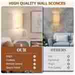 Battery Operated Wall Sconce: Wireless Wall Sconces Set of Two Magnetic Wall Lamp Rechargeable Wall Lights 16 RGB Colors Fabric Linen Shade with Remote Wall Decor for Bedroom...