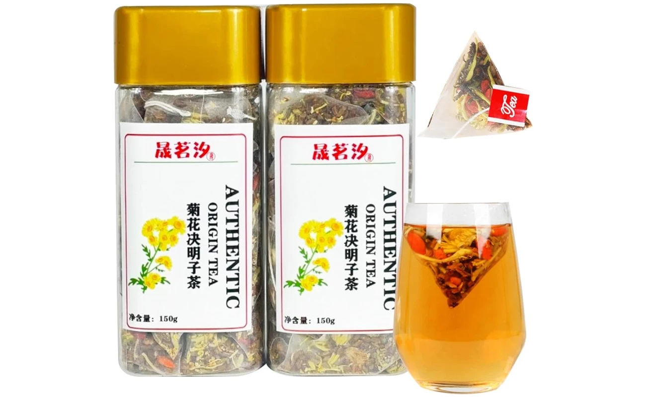 Chrysanthemum Cassia Seed Tea 300g Combination of Floral Tea Chrysanthemum, Cassia seed, Burdock Root, Goji berry, Honeysuckle, Osmanthus Herbal Tea 菊花决明子茶 菊花 枸杞 决明子金银花 桂花 牛蒡根