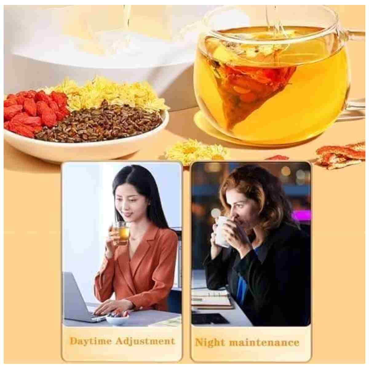 Chrysanthemum Cassia Seed Tea 300g Combination of Floral Tea Chrysanthemum, Cassia seed, Burdock Root, Goji berry, Honeysuckle, Osmanthus Herbal Tea 菊花决明子茶 菊花 枸杞 决明子金银花 桂花 牛蒡根