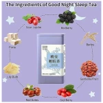 DOZO Good Night Sleep Tea Poria Cocos Sour Jujube Kernel Tea 8.8oz/250g(30bags) Jujube Goji Berry Gardenia Combined Herbal Tea Soothe the nerves and help sleep wellness 酸枣仁茯苓百合...