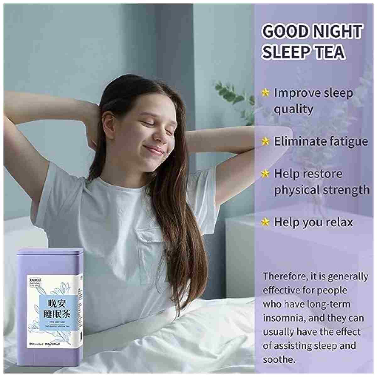 DOZO Good Night Sleep Tea Poria Cocos Sour Jujube Kernel Tea 8.8oz/250g(30bags) Jujube Goji Berry Gardenia Combined Herbal Tea Soothe the nerves and help sleep wellness 酸枣仁茯苓百合...