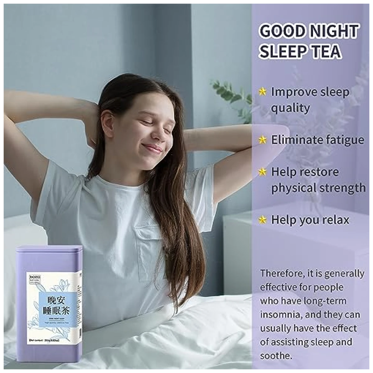 DOZO Good Night Sleep Tea Poria Cocos Sour Jujube Kernel Tea 8.8oz/250g(30bags) Jujube Goji Berry Gardenia Combined Herbal Tea Soothe the nerves and help sleep wellness 酸枣仁茯苓百合...
