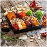 Dried Fruit & Nuts Gift Basket Arrangement Platter, Gourmet Food Snack Box, For Fathers Day, Birthday Care Package, Healthy Kosher - Her Him - 12 Snackberry Assortment (Single)