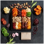 Dried Fruit & Nuts Gift Basket Arrangement Platter, Gourmet Food Snack Box, For Fathers Day, Birthday Care Package, Healthy Kosher - Her Him - 12 Snackberry Assortment (Single)