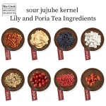 Hee Creek Sour Jujube Kernel Lily and Poria cocos Tea,10.58oz(60 Bags) Sleep Tea, Perfect for Easing into a Soothing Sleep, Poria Cocos, Mulberry，酸枣仁百合茯苓茶 晚安茶