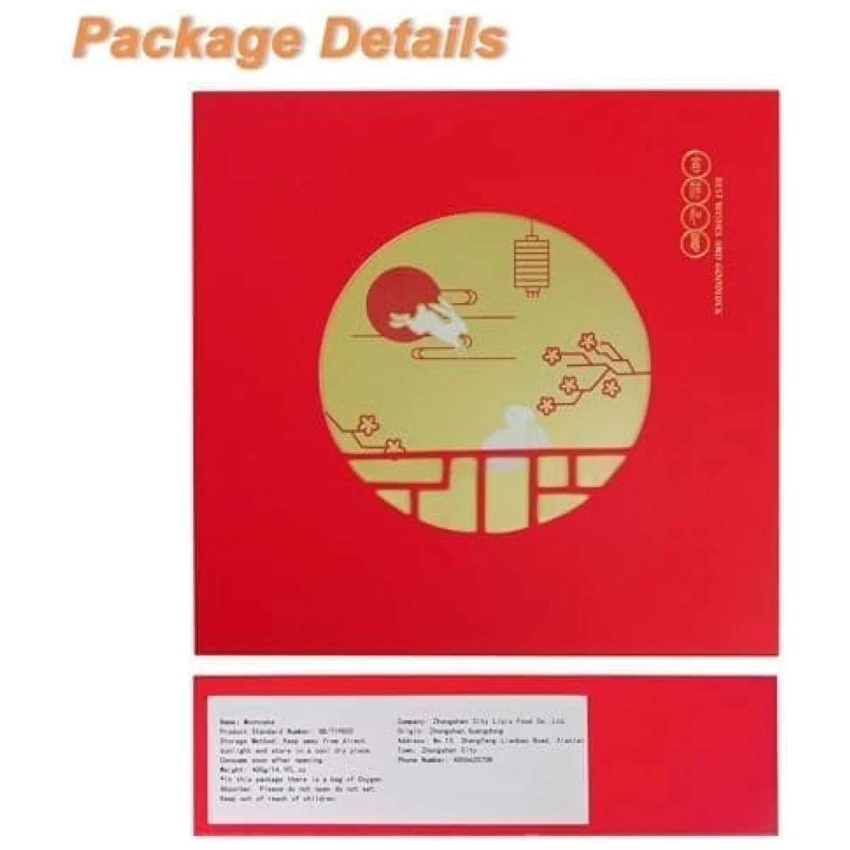 KWOLYKIM Cantonese Mooncake Lotus Seed Paste Flavor 2024 Mid-Autumn Festival Moon cake 3.5oz each,Set of 4 蓮蓉味月餅100g四個