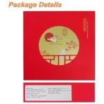 KWOLYKIM Cantonese Mooncake Lotus Seed Paste Flavor 2024 Mid-Autumn Festival Moon cake 3.5oz each,Set of 4 蓮蓉味月餅100g四個