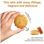 KWOLYKIM Mooncake Moon Mid-Autumn Festival Peach Flavor Mini Moon Cake 16pcs 水蜜桃味迷你月餅 672g