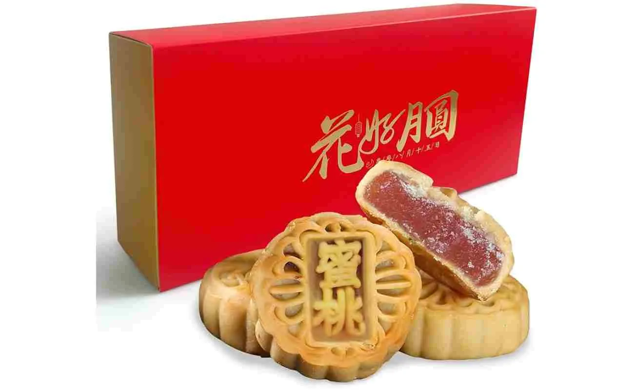 KWOLYKIM Mooncake Moon中秋节水蜜桃味迷你月饼16枚水蜜桃味迷你月饼672g