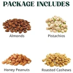 Nuts Gift Basket - Gift Basket of Cravings Gourmet Nuts Collection, Healthy Kosher Snacks, Premium Mixed Nuts Gift Box Bouquet Platter Perfect Birthday Care Package..