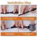 Solar Halloween Ghost Pathway lights Decorations, Halloween Ghost Stake Lights Set of 5, Lighted 3D Ghost Outdoor Waterproof for Garden, Pathway and Yard Decoration (Ghost)