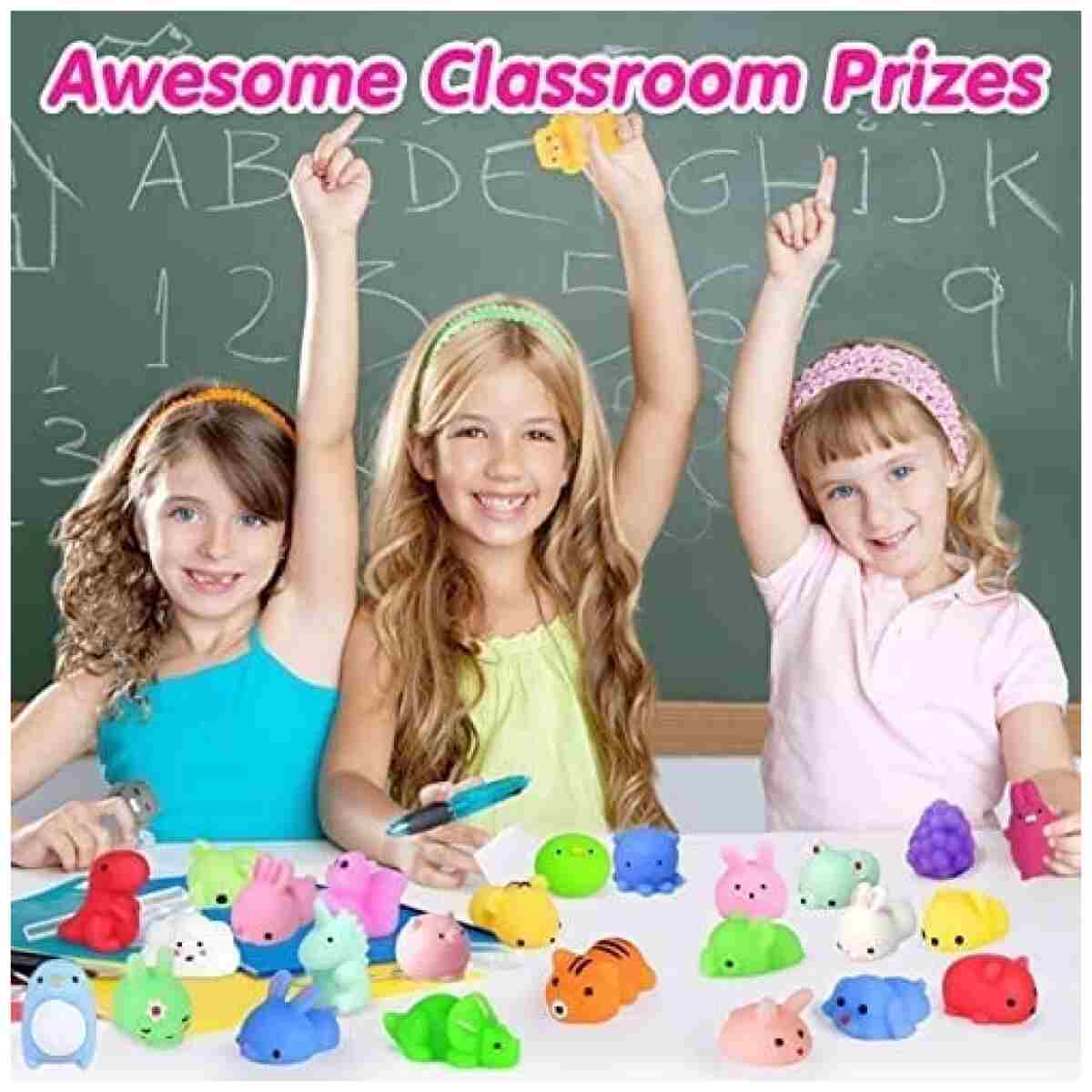 Squishies 40pcs Mochi Squishy Toys Party Favors for Kids Mini Squishy Kawaii Fidget Toys Stress Relief Treasure Box Toys for Classroom Prizes Kids Easter Egg Fillers Goodie Bag...