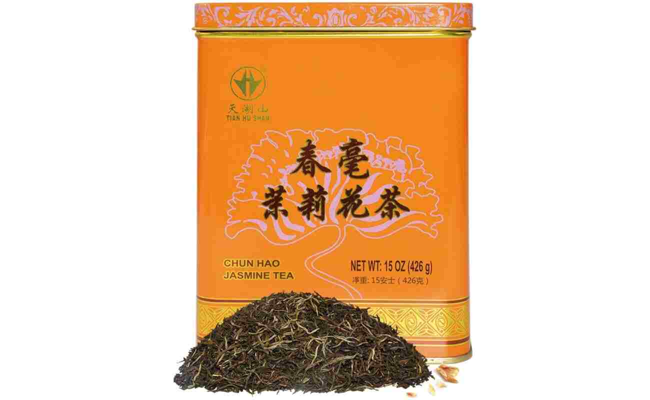 TIAN HU SHAN Premium Jasmine Green Tea Loose Leaf 15 Ounce (426g)