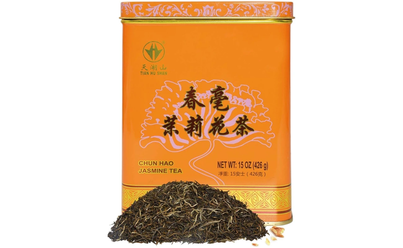 TIAN HU SHAN Premium Jasmine Green Tea Loose Leaf 15 Ounce (426g)