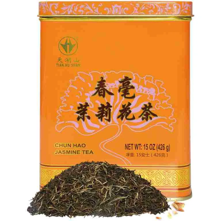 TIAN HU SHAN Premium Jasmine Green Tea Loose Leaf 15 Ounce (426g)