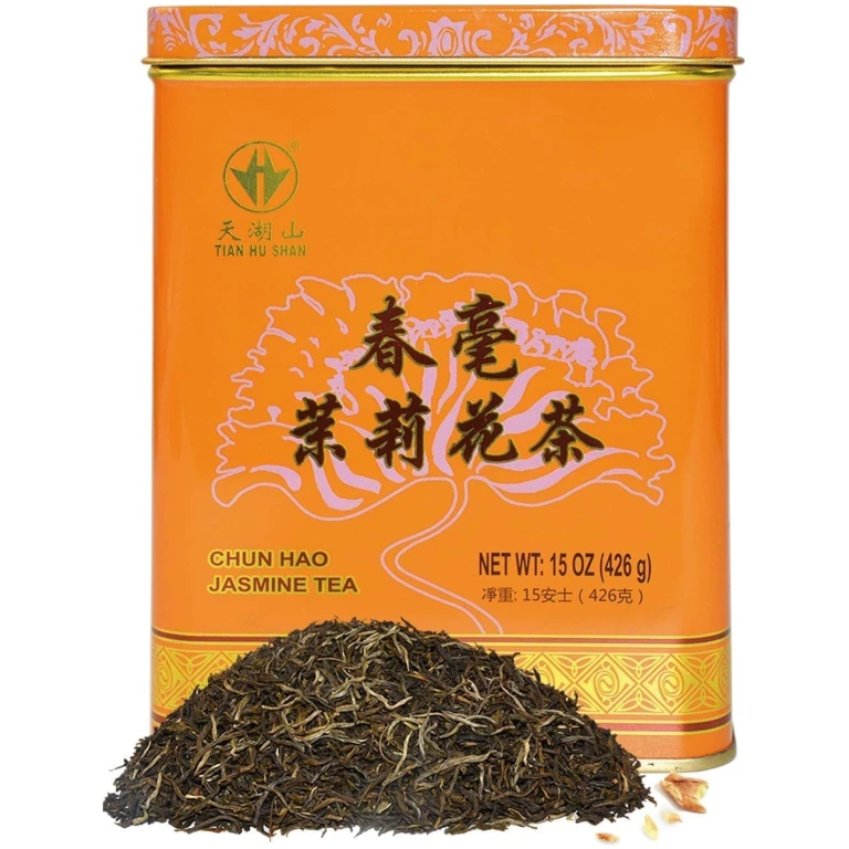 TIAN HU SHAN Premium Jasmine Green Tea Loose Leaf 15 Ounce (426g)