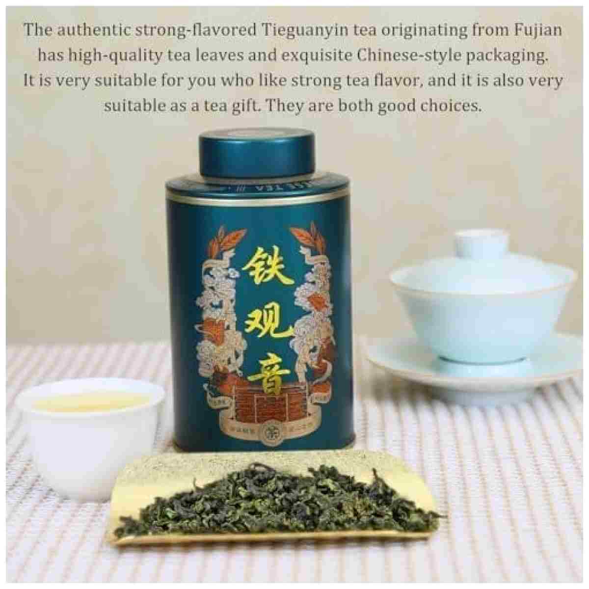 XIXICHA Anxi Tie Guan Yin Oolong Tea Tieguanyin Tea Iron Goddess Oolong Tea Long Lasting Orchid Fragrance Premium Chinese tea High Mountain oolong Tea Grade AAA 安溪铁观音 浓香型...