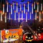 Halloween Decorations, 20pcs Floating Candles with Wand Remote, Flickering Warmer Light Flameless Candles, Magic Hanging Candles with DIY Sticker, Halloween Decorations Decor...