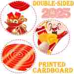 20pcs Chinese New Year Hanging Swirl Decorations 2025 Lunar New Year Decorations Spring Festival Ceiling Streamers for The Snake Chinese New Year Party Chinese Spring Festival...
