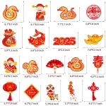 20pcs Chinese New Year Hanging Swirl Decorations 2025 Lunar New Year Decorations Spring Festival Ceiling Streamers for The Snake Chinese New Year Party Chinese Spring Festival...