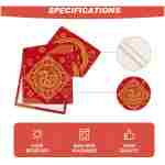 Artoid Mode Red and Golden Chinese Zodiac Snake Happy 2025 Lunar New Year Table Runner, Spring Festival Winter Kitchen Dining Table Decoration for Home Party 13x60 Inch