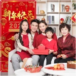 Avezano Chinese New Year Decorations 2025 Chinese New Year Banner Lunar New Year Decorations 2025 Year of the Snake Door Cover Decorations