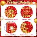 Chinese New Year Banner Backdrop Decorations 2025, Lunar New Year Backdrop Decorations 2025, Snake Chinese New Year Banner for Spring Festival Decorations 2025