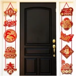 Chinese New Year Decorations 2025 Chinese New Year Snake Banner Decorations Chinese New Year Door Decor Red Gold Chinese New Years Banner Year of the Snake Lunar New Year...
