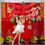 Happy Chinese New Year Banner Year of Dragon Banner Lunar New Year 2025 Decorations Chinese New Year Garland NYE Backdrop For Home Office Party Supplies
