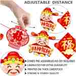 Happy Chinese New Year Party Banner 2025 Chinese New Year Decorations Lunar New Year Banner Spring Festival Lunar New Year Decor for 2025 Chinese New Year Party Banner Year of...