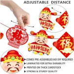 Happy Chinese New Year Party Banner 2025 Chinese New Year Decorations Lunar New Year Banner Spring Festival Lunar New Year Decor for 2025 Chinese New Year Party Banner Year of...