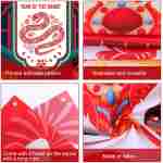 HOWAF Chinese New Year's Decoration Door Banner, Large Fabric 2025 New Year's Eve Party Door Cover, Year of the Snake Backdrop Banner for Spring Festival Party Supplies, Red...