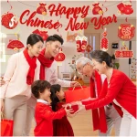 LARRAZABAL Chinese New Year Decorations 2025, Lunar Chinese New Year Decorations Include Chinese New Year Banners and Hanging Swirls for Home Office, Chinese New Year 2025 Party...