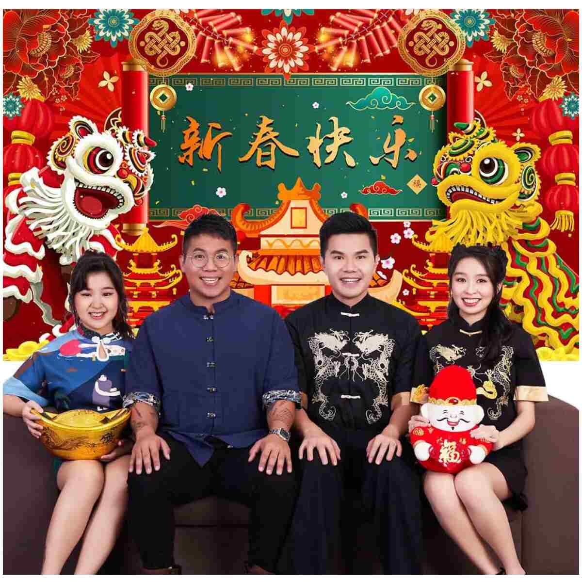 Lofaris 2025 Chinese New Year Banner - Year of The Snake Kids Party Decoration, Lunar New Year Celebration Backdrop, 70.8 x 43.3 Inch - Chinese Spring Festival Decor for Home &...