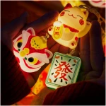 LOLStar Chinese New Year Decorations 2025, Lunar New Year String Lights 20 LED Window Lights Battery Operated (Not Included), Timer Function & 8 Flashing Modes, Spring Festival...