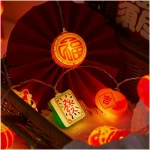 LOLStar Chinese New Year Decorations 2025, Lunar New Year String Lights 20 LED Window Lights Battery Operated (Not Included), Timer Function & 8 Flashing Modes, Spring Festival...
