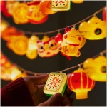 LOLStar Chinese New Year Decorations 2025, Lunar New Year String Lights 20 LED Window Lights Battery Operated (Not Included), Timer Function & 8 Flashing Modes, Spring Festival...