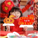 Lunar New Year Honeycomb Centerpieces 2025 Chinese New Year Table Centerpieces Spring Festival Party Centerpieces for Happy Chinese New Year Year of The Snake Party Supplies