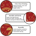 Red 2025 Chinese New Year Door Cover Lunar New Year Porch Sign Banner 2025 Snake Lunar New Year Spring Festival Decorations and Supplies for Home