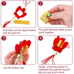 Whaline 36 Pieces Chinese New Year Decorations Chinese Knot Pendant Red Hanging Ornaments,Lucky Fu Pendants for New Year Home Office Car Trees Spring Festival New Year...