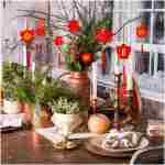 Whaline 36 Pieces Chinese New Year Decorations Chinese Knot Pendant Red Hanging Ornaments,Lucky Fu Pendants for New Year Home Office Car Trees Spring Festival New Year...