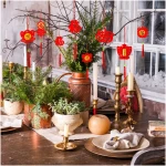 Whaline 36 Pieces Chinese New Year Decorations Chinese Knot Pendant Red Hanging Ornaments,Lucky Fu Pendants for New Year Home Office Car Trees Spring Festival New Year...