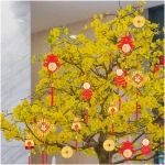 44pcs Chinese New Year Decorations, 2025 Red Chinese Knot Hanging Ornaments Lucky Fu Copper Coin Pendants for Lunar New Year Spring Festival Home Office Door Walls Trees Car...