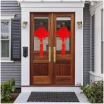 Supla 2 Pack Chinese New Year Decorations 21" W 39" L Chinese Red Knot Tassel Hanging Oriental Lucky Ornaments Spring Wall Ornaments for Asian Lunar New Year 2024 Year of The...