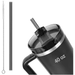 1 Pack 12" Reusable Straws for Stanley Cup 40 oz,for Stanley Tumbler Straws, for Stanley Cup Accessories,for Various Drinkware, Dishwasher Safe, High Temperature...