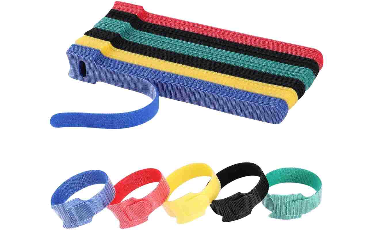 120PCS 6 Inch Cable Ties Reusable Multi-Purpose Wire Ties Cord Organizer Adjustable Cable Management 5 Colors