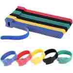 120PCS 6 Inch Cable Ties Reusable Multi-Purpose Wire Ties Cord Organizer Adjustable Cable Management 5 Colors