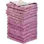 12PCS Kitchen Towels Dish Towels, Multipurpose Reusable Dish Cloths, Double-Sided Microfiber Cleaning Rags for Furniture, Car, Tea, Bowl, 10x 6 inch
