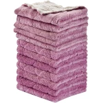 12PCS Kitchen Towels Dish Towels, Multipurpose Reusable Dish Cloths, Double-Sided Microfiber Cleaning Rags for Furniture, Car, Tea, Bowl, 10x 6 inch